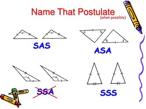 Asa sas sss - There's no other one place to put this third side. So SAS-- and sometimes, it's once again called a postulate, an axiom, or if it's kind of proven, sometimes is called a theorem-- this does imply that the two triangles are congruent. So we will give ourselves this tool in our tool kit. We had the SSS postulate.